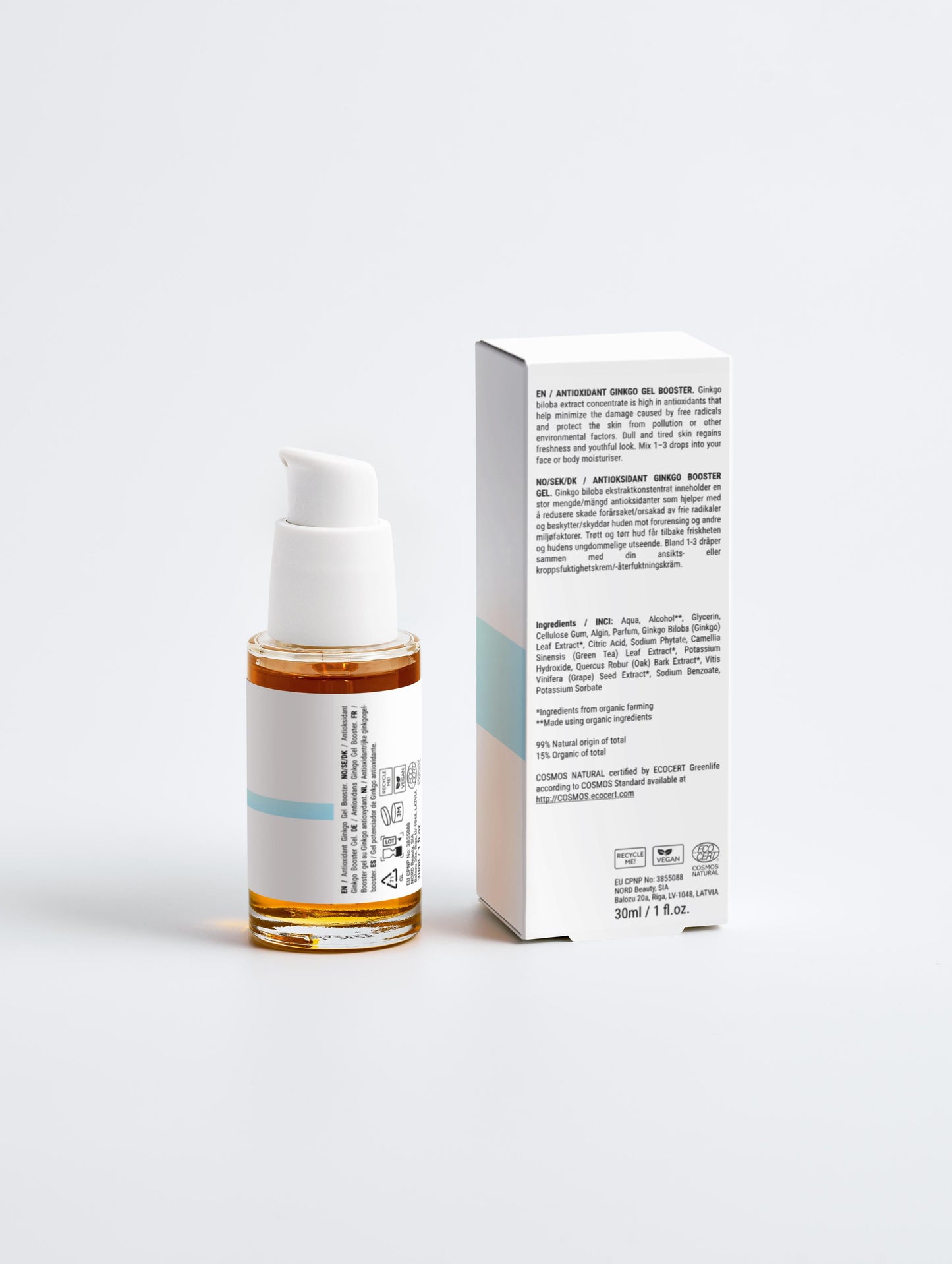 Booster de gel antioxydant au ginkgo